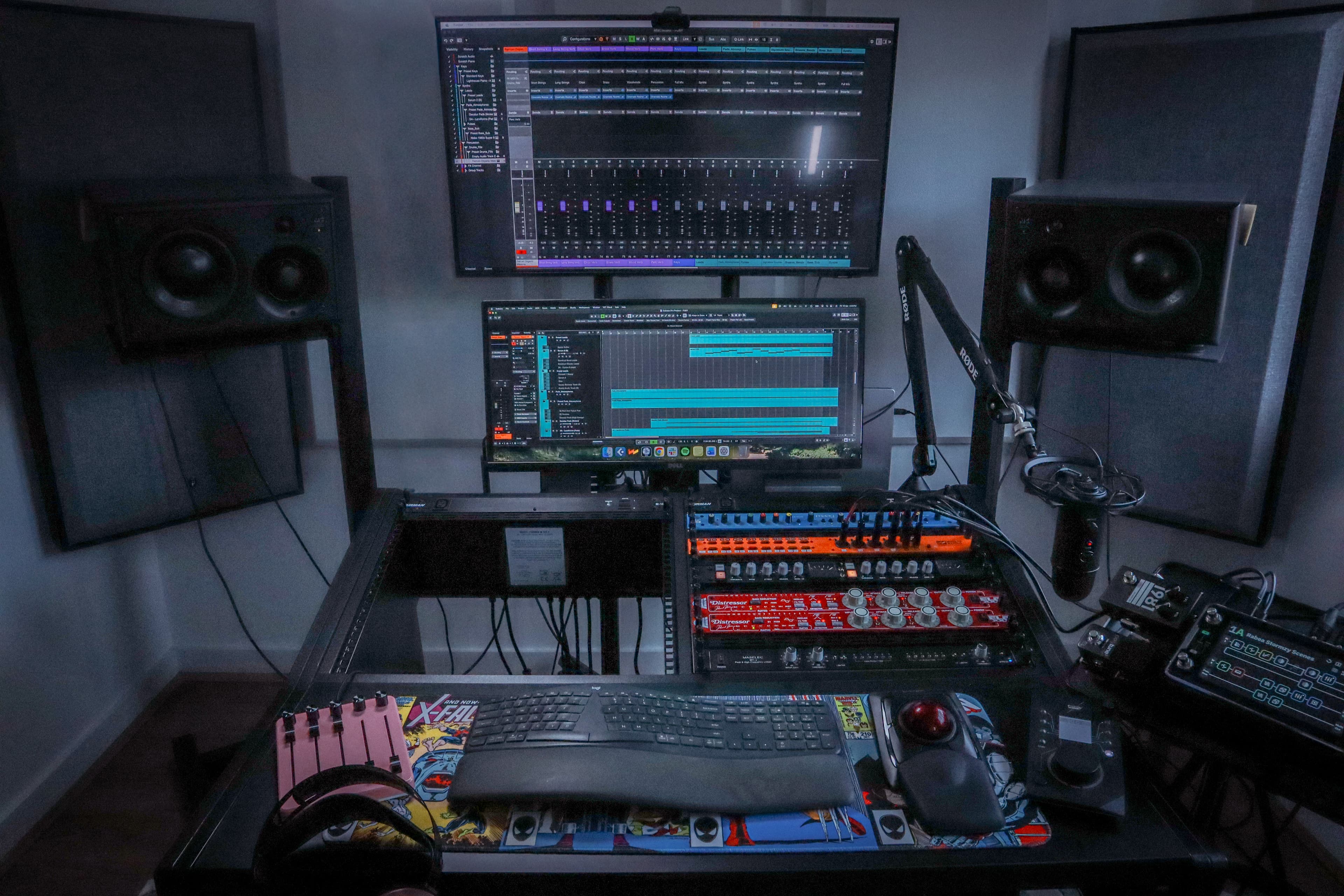 Daniel Nesci’s studio writing, mixing and mastering setup
