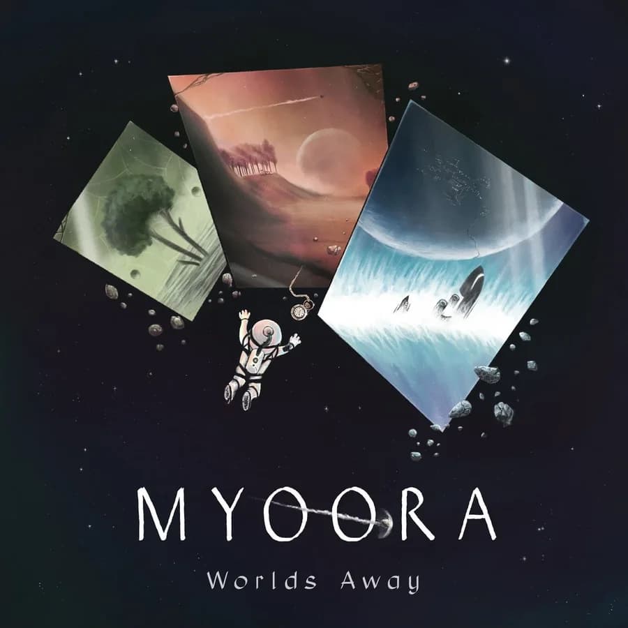 Myoora — Worlds Away cover
